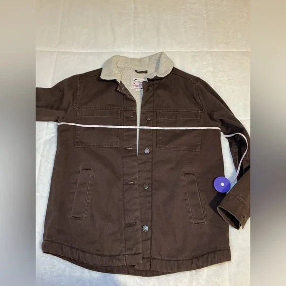 Brown Sherpa-Lined Jacket - Picture 4 of 5